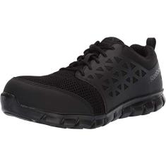 Reebok Tênis masculino Rb409 Sublite Cushion Work Safety Athletic Composite Toe preto, Preto, 5 Wide