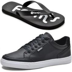 Tênis Casual Masculino Cano Baixo com Chinelo Form's Preto - EC SHOES,