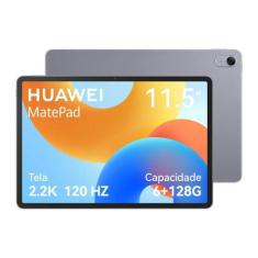 Tablet Huawei MatePad 11.5 128GB 6GB RAM FullView 11,5 2.2K 120Hz Cinz