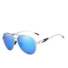 Óculos de sol clássicos Kingseven Anti-Reflexo Polarizados (Azul)
