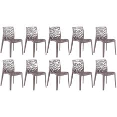 Kit 10 Cadeiras Gruvyer Fendi