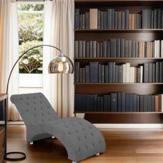 Recamier Divã Espreguiçadeira Para Sala e  Cliníca Estética Elisa Suede