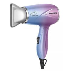 Secador de Cabelo Mondial Portátil SCT-JU-03 Bivolt Potente, Azul e Ro