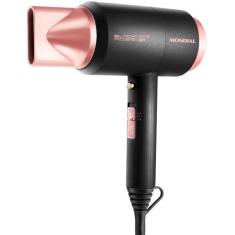 Secador de Cabelo Mondial Black Rose SC-38 (220V), Black e Rose, 220V