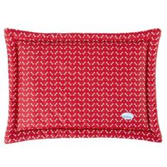Colchonete para Cachorro Gato Caminha Pet 80x60 Ossinho Vermelho - Cas