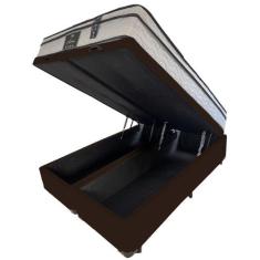 Cama Box Baú Queen + Colchão de Molas Ensacadas - Soberano - Luflex 15