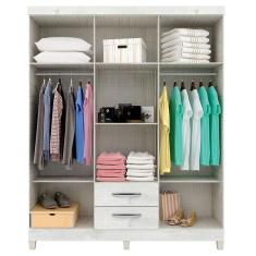 Guarda Roupa Casal Módena 6 Portas Malbec – Incorplac