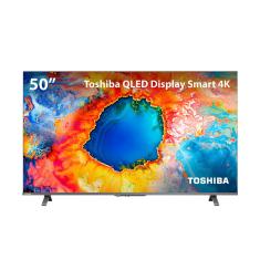 Smart TV QLED 50 4K Toshiba 50C450NS Google TV 3 HDMI 2 USB Wi-Fi - TB034M