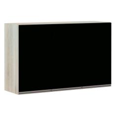 Armário Para Cozinha 120cm 3 Portas Legno Crema C/Preto Tx