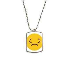 DIYthinker Colar para animais de estimação com pingente de corrente de aço inoxidável amarelo e fofo