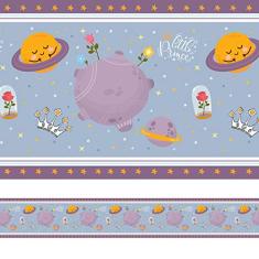 Faixa de Parede Pequeno Príncipe Quarto Infantil 5mx10cm
