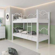 Beliche Solteiro em Mdf Oasis 88 Branco/branco