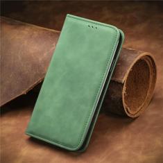 Capa de telefone de couro magnético flip para Samsung Galaxy M53 M33 M23 M13 M52 M32 M12 M31 M11 M31S Capa de cartão carteira de livro, verde, para Samsung M33