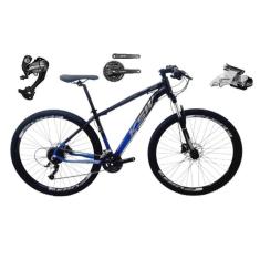 Bicicleta Aro 29 Ksw Xlt 27v K7 Câmbios Shimano Altus Freios a Disco Hidráulicos Suspensão com Trava-Unissex