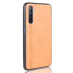 Capa para celular Oppo Realme 6 Capa robusta Proteção 360° Capa de couro liso para Oppo Realme 6