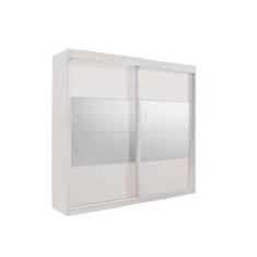 Guarda Roupa Casal 2 Portas de Correr Com Espelho Trancoso - Móveis Va