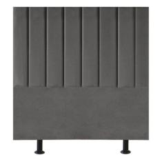 Cabeceira Estofada Cama Box Solteiro 90 cm Alice Suede - Black House D