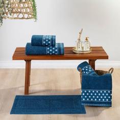 Jogo Toalha De Banho 05 Peças 100% Algodão - 450g/m - Bia Enxovais, AZ