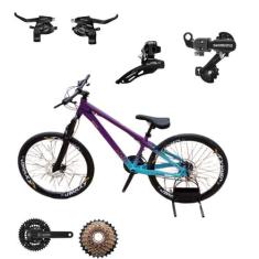 Bicicleta Vikingx Tuff 44 Aro 26 Aluminio 21v Cambio Shimano Transmiss
