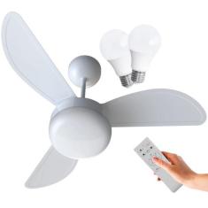 Ventilador de Teto Ventisol Fênix Branco Inverter Controle Remoto, 02 