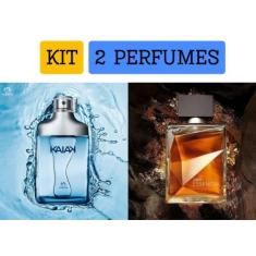 Kit 2 perfumes 1 Kaiak Natura + 1 Essencial Natura Refrescante dia e n