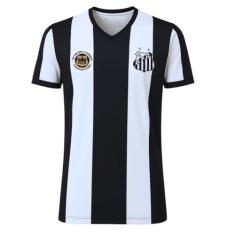 Revedor Camiseta Infantil Santos Branca Listras Oficial