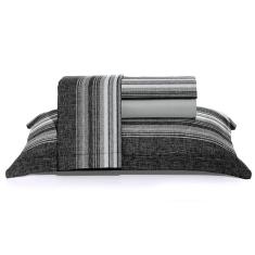 Jogo De Cama Queen 250 Fios Toque De Algodão