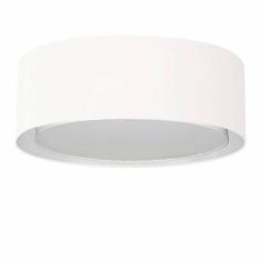 Plafon Duplo Cilíndrico Md-3037 Cúpula em Tecido 60x25cm Branco - Bivolt