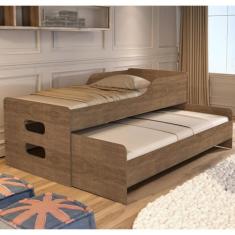 Bicama Solteiro Elis com Proteção Reforçada 100% MDF Compacta Resisten