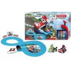 Autorama Pista Eletrica Mario Kart Vs Yoshi Carrera 2,4mt