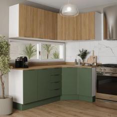 Cozinha Modulada 6 Peças com Tampo 3 Aéreos e 3 Balcões Ipanema CabeCa