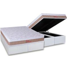 Cama Box Baú Queen: Colchão Ortopédico Orthoflex Foggia Premier + Base