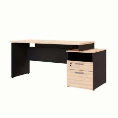 Escrivaninha Yaris 2 GV Calvi e Preta 150 cm - GEBBWEB