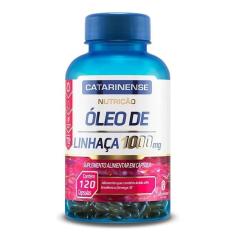 Kit 3 óleo De Linhaça 1000mg Catarinense 120 Cápsulas