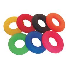 Argola Lisa de Borracha Brinquedo para Pet 06 Pçs