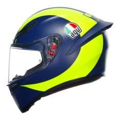 Capacete AGV K1S Soleluna 18 Azul e Amarelo