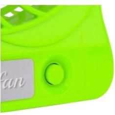 Mini Ventilador Portátil com Bateria Carregavel Usb para Notebook e Pc Verde (JA90394-Verde)