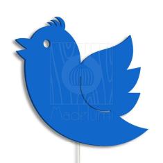 Luminária Abajur Parede Passarinho Madeira G9 30cm Decoração - Madelum