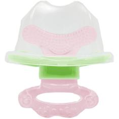 Mordedor com massageador de gengiva rosa Buba, Rosa