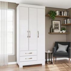 Guarda-Roupa Solteiro 3 Portas 2 Gavetas Alvorada Henn - Espresso Móve