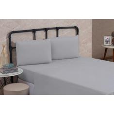 Lençol Cama Box King 01 Peça Percal 200 Fios Liso SEM ELÁSTICO 100% Al