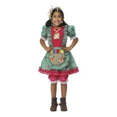 Vestido De Festa Junina Fantasia para Meninas Infantil do Tamanho 2 ao