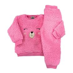 Conjunto Teddy Dupla Face Peluciado Quentinho Inverno Casaco - Fofotin
