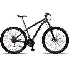 Bicicleta 29 Dropp Sport Aço 21 Marchas Freio a Disco e Suspensão-Unissex