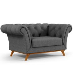 Sofá 2 Lugares Império 150 Cm Cinza Escuro C-416