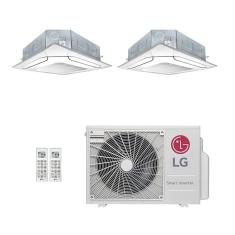 Ar-Condicionado Multi Split Inverter LG 18.000 (2x Evap Cassete 4 Vias 9.000) Quente/Frio 220V								