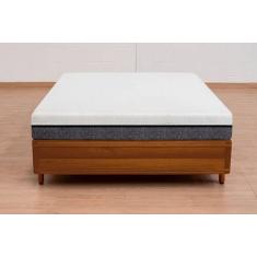 Cama Box Rústica Serenelife, Imbuia, Casal