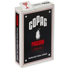 Copag Baralho Pinguim As, Moderno, Unissex, 36+ Meses, Preto e Branco