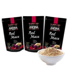Maca Peruana Red (vermelha), Color Andina Food, 3 StandUps de 100g