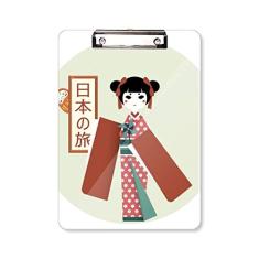 Prancheta de prancheta tradicional japonesa para meninas locais A4